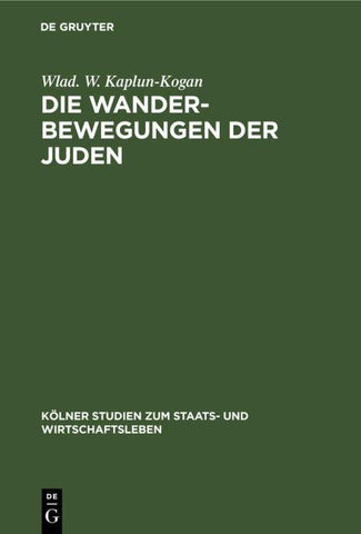 Die Wanderbewegungen der Juden