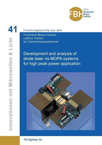 Development and analysis of diode laser ns-MOPA systems for high peak power application