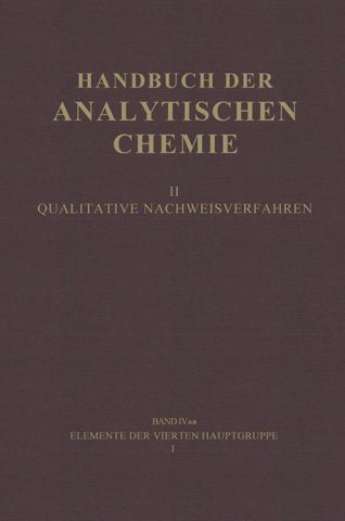 Elemente der Vierten Hauptgruppe I