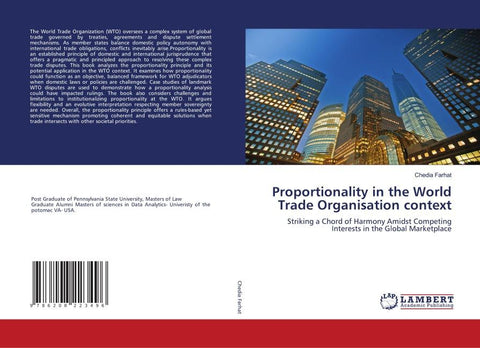 Proportionality in the World Trade Organisation context