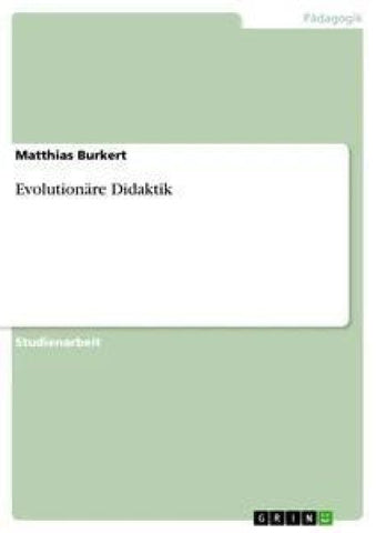 Evolutionäre Didaktik