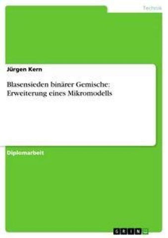 Blasensieden binärer Gemische: Erweiterung eines Mikromodells