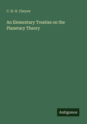 An Elementary Treatise on the Planetary Theory