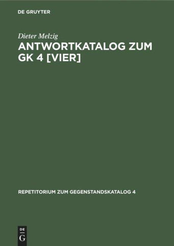 Antwortkatalog zum GK 4 [vier]