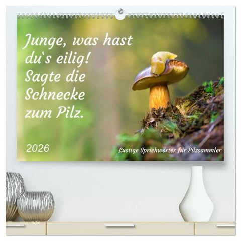 Junge, was hast du`s eilig (hochwertiger Premium Wandkalender 2026 DIN A2 quer), Kunstdruck in Hochglanz