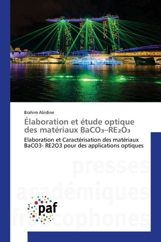 Élaboration et étude optique des matériaux BaCO¿-RE¿O¿