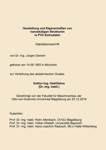 Habilitationsschrift