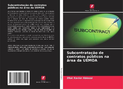 Subcontratação de contratos públicos na área da UEMOA