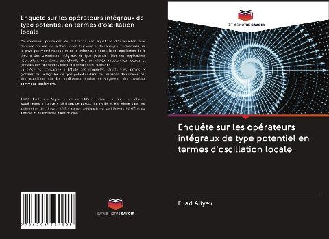 Enquête sur les opérateurs intégraux de type potentiel en termes d'oscillation locale