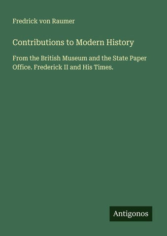 Contributions to Modern History