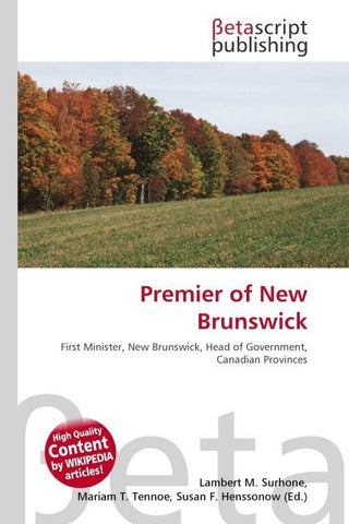 Premier of New Brunswick