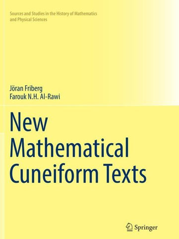 New Mathematical Cuneiform Texts