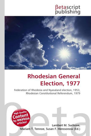 Rhodesian General Election, 1977