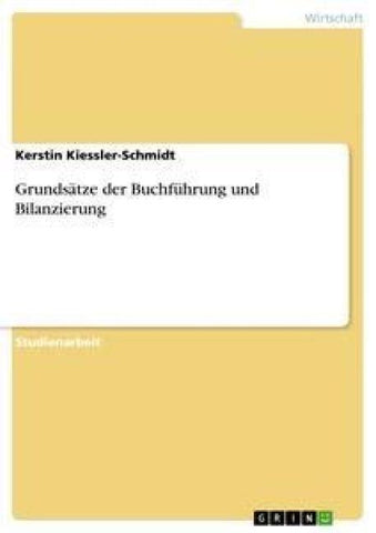 Grundsätze der Buchführung und Bilanzierung