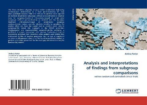 Analysis and interpretations of findings from subgroup comparisons