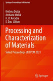 Processing and Characterization of Materials