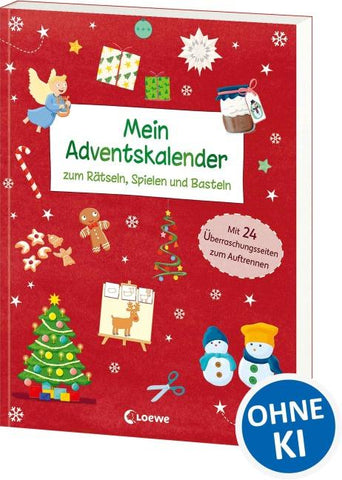 Mein Adventskalender zum Rätseln, Spielen und Basteln