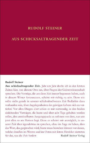 Aus schicksaltragender Zeit