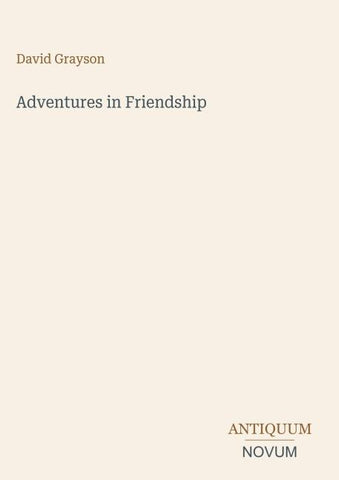 Adventures in Friendship