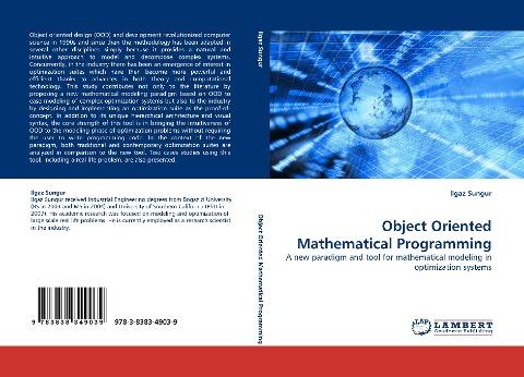 Object Oriented Mathematical Programming