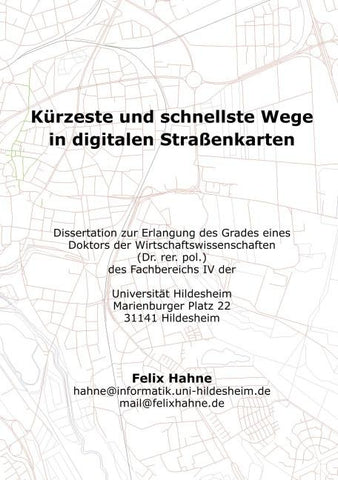 Kürzeste und schnellste Wege in digitalen Strassenkarten