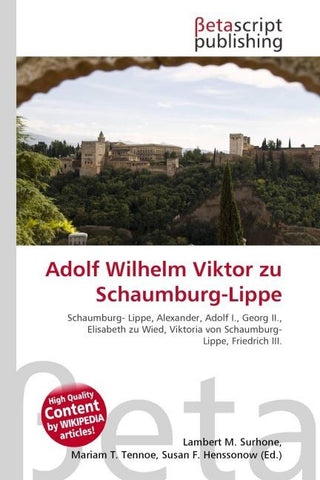 Adolf Wilhelm Viktor zu Schaumburg-Lippe