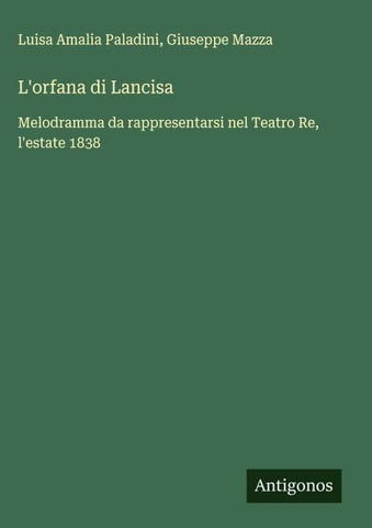 L'orfana di Lancisa
