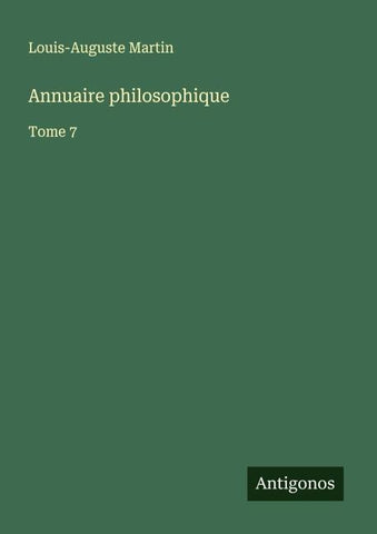Annuaire philosophique