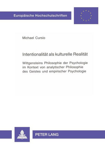 Intentionalität als kulturelle Realität