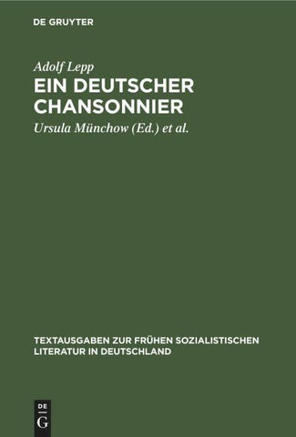Ein deutscher Chansonnier