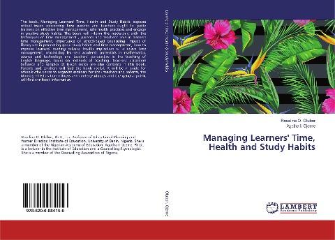 Managing Learners' Time, Health and Study Habits