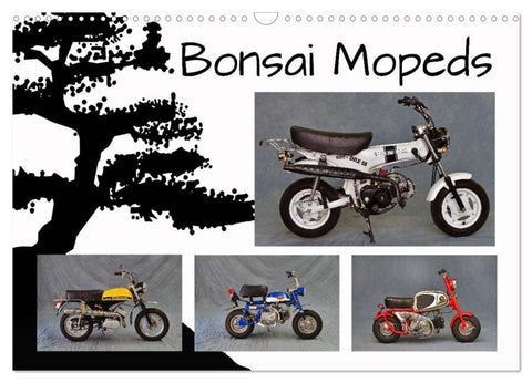Bonsai Mopeds (Wandkalender 2026 DIN A3 quer), CALVENDO Monatskalender