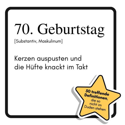 70. Geburtstag
