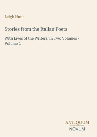 Stories from the Italian Poets