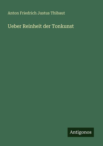 Ueber Reinheit der Tonkunst