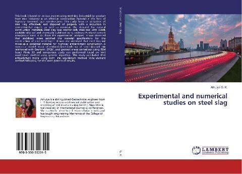 Experimental and numerical studies on steel slag