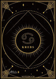 Edles Notizbuch Sternzeichen Krebs | Designed by Alfred Herler