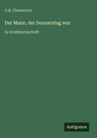 Der Mann, der Donnerstag war