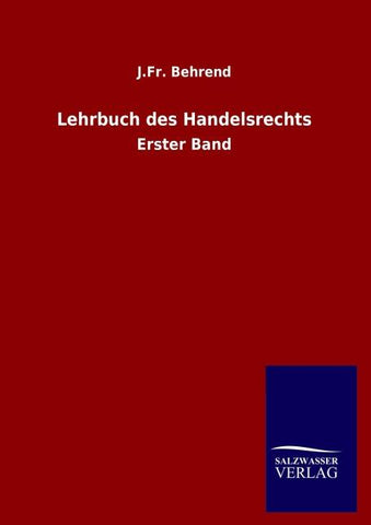 Lehrbuch des Handelsrechts