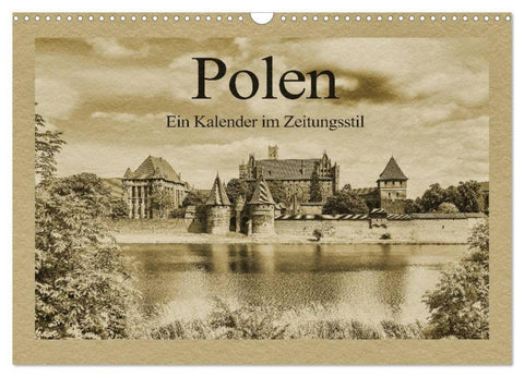 Polen - Ein Kalender im Zeitungsstil (Wandkalender 2026 DIN A3 quer), CALVENDO Monatskalender