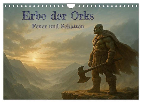 Erbe der Orks. Feuer und Schatten (Wandkalender 2026 DIN A4 quer), CALVENDO Monatskalender