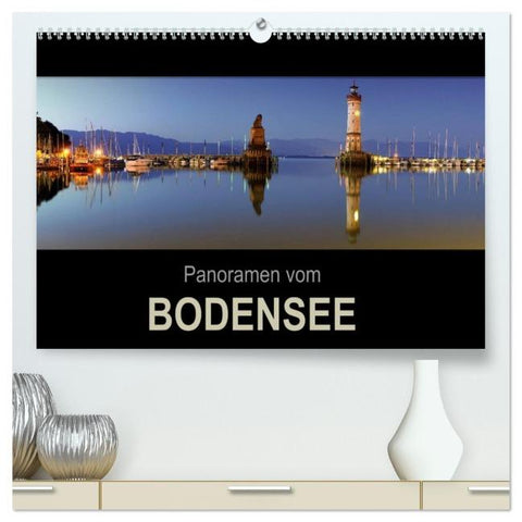 Panoramen vom Bodensee (hochwertiger Premium Wandkalender 2026 DIN A2 quer), Kunstdruck in Hochglanz