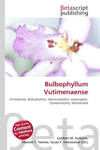 Bulbophyllum Vutimenaense