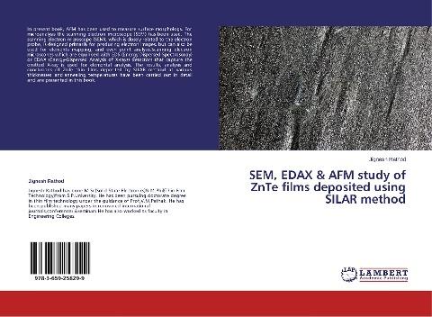 SEM, EDAX & AFM study of ZnTe films deposited using SILAR method