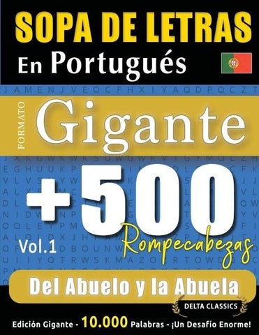 SOPA DE LETRAS EN PORTUGUÉS FORMATO GIGANTE