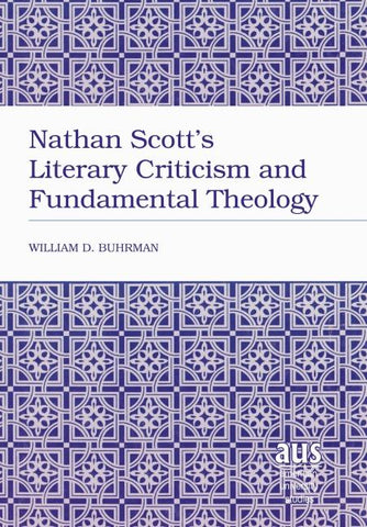 Nathan Scott's Literary Criticism and Fundamental Theology