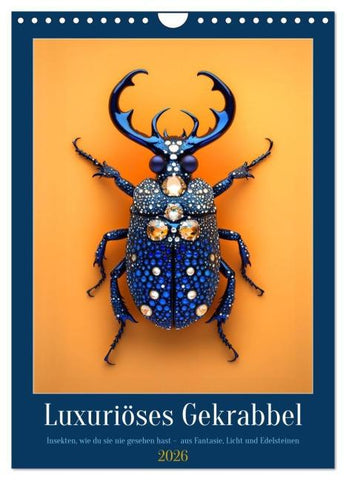 Luxuriöses Gekrabbel (Wandkalender 2026 DIN A4 hoch), CALVENDO Monatskalender