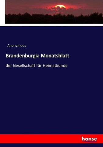 Brandenburgia Monatsblatt