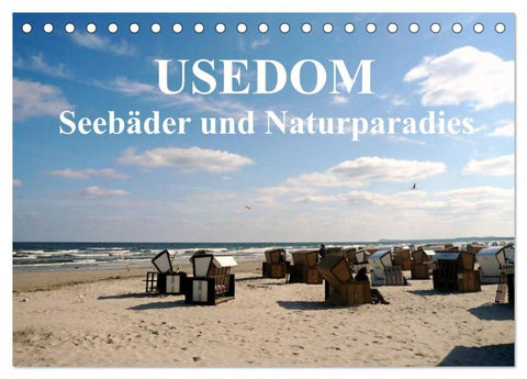 USEDOM - Seebäder und Naturparadies (Tischkalender 2026 DIN A5 quer), CALVENDO Monatskalender