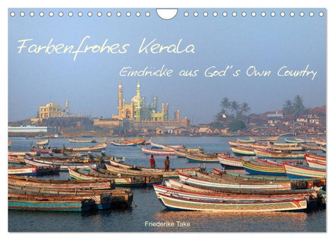 Farbenfrohes Kerala - Eindrücke aus God´s Own Country (Wandkalender 2026 DIN A4 quer), CALVENDO Monatskalender